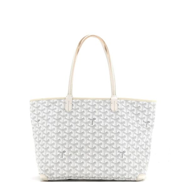 Goyard Artois Tote Coated Canvas MM White - Picture 3 of 8